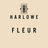 Beige background with Harlowe 1914 Fleur text and logo