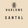 Beige background with Harlowe 1914 Santal text and logo