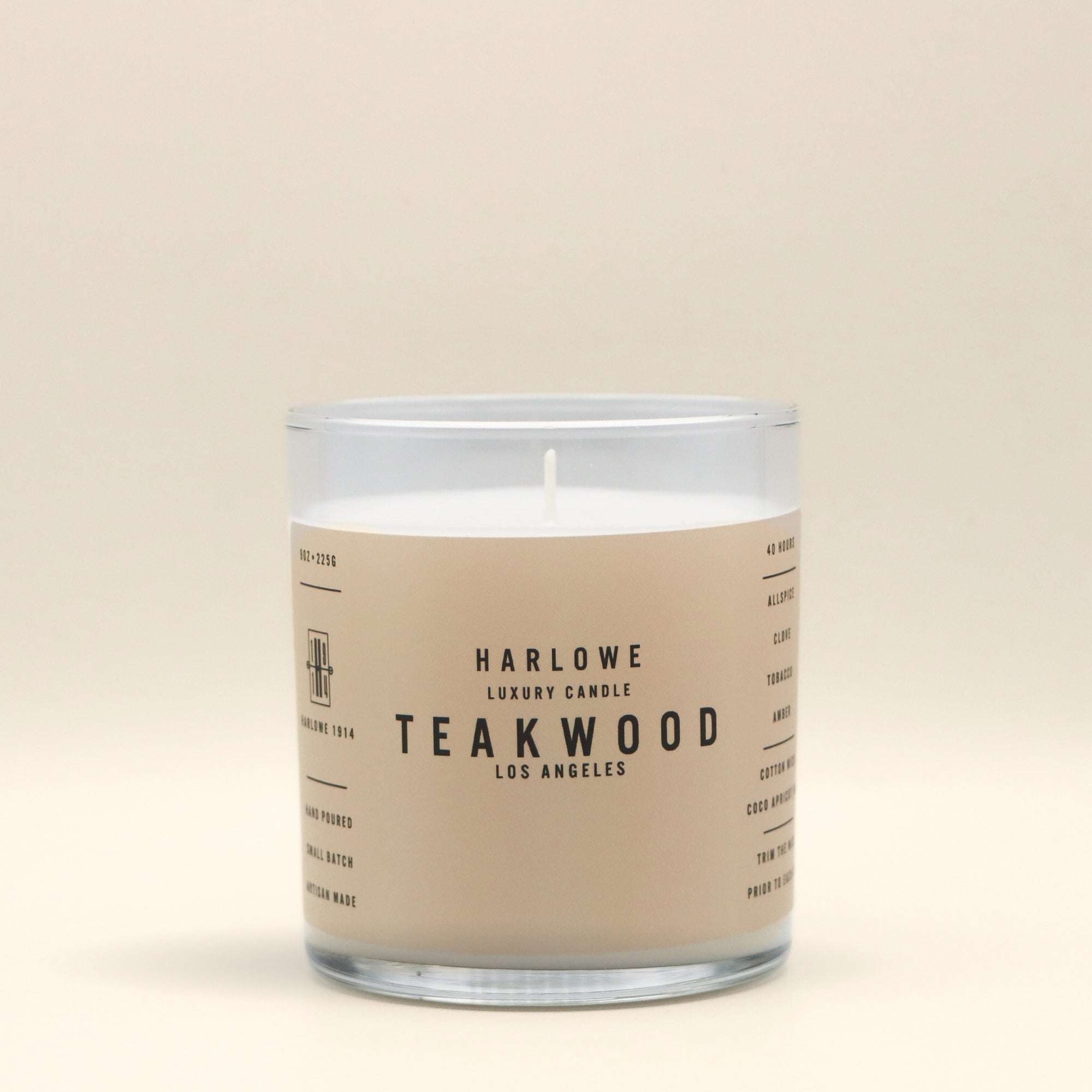 Harlowe 1914 Teakwood 9 ounce candle
