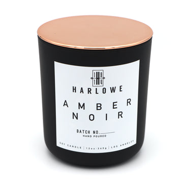 Amber Noir 12 ounce soy candle 