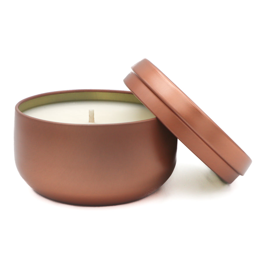 Da Hao 7 ounce soy candle tin in copper