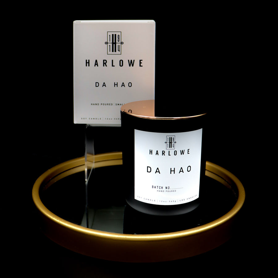 Da Hao 12 ounce soy candle an d gift box.  Harlowe 1914